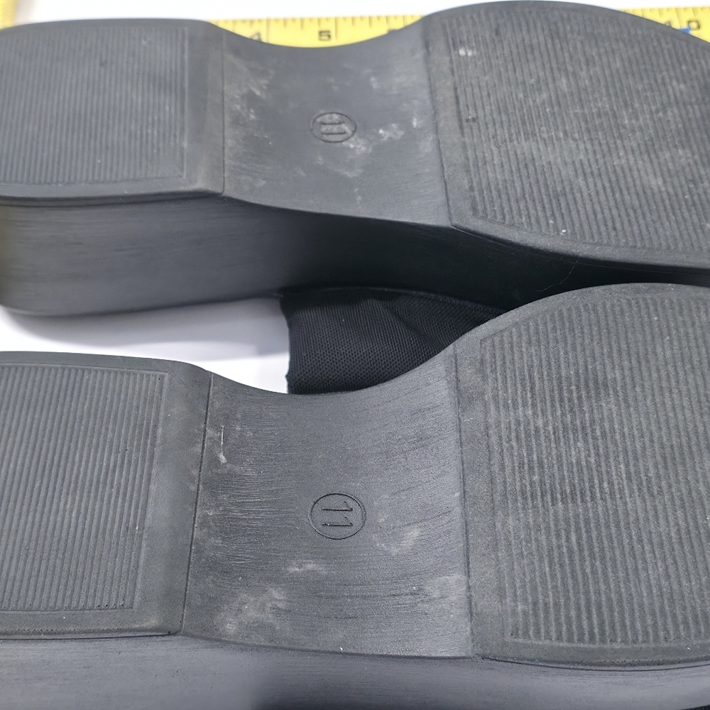 11 Maurice’s sandal black SuperCush April Platform slip on 90’s Y2K - Picture 6 of 9